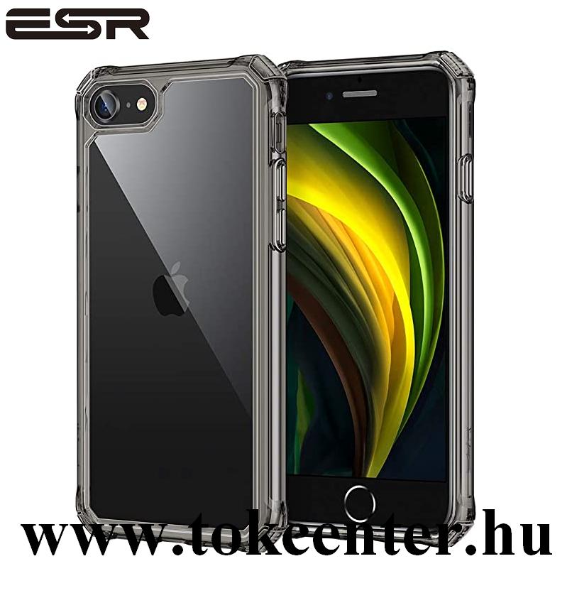 Apple iPhone SE (2020) / iPhone 7 4.7 / iPhone 8 4.7 ESR AIR ARMOR műanyag telefonvédő (szilikon keret, közepesen ütésálló, légpárnás sarok, átlátszó hátlap) FEKETE