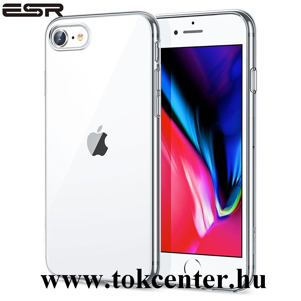 Apple iPhone SE (2020) / iPhone 7 4.7 / iPhone 8 4.7 ESR ESSENTIAL Zero szilikon telefonvédő (ultravékony, közepesen ütésálló, légpárnás sarok) ÁTLÁTSZÓ