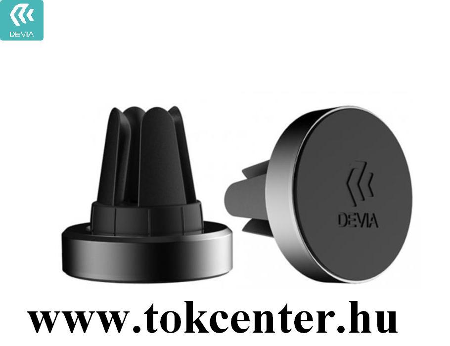DEVIA autós tartó (szellőzőre, 360°-ban forgatható, mágneses) FEKETE (329548)