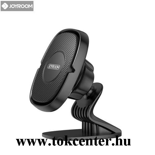 JOYROOM MAGIC autós tartó (műszerfalra, 360°-ban forgatható, mágneses, csíkos minta) FEKETE