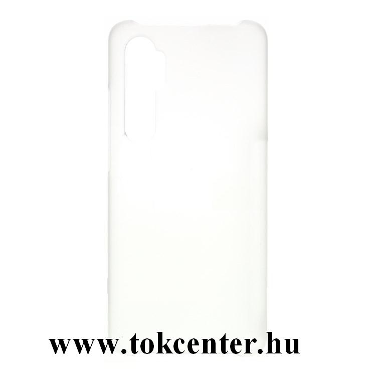 Xiaomi Mi Note 10 Lite Műanyag telefonvédő (gumírozott) ÁTLÁTSZÓ