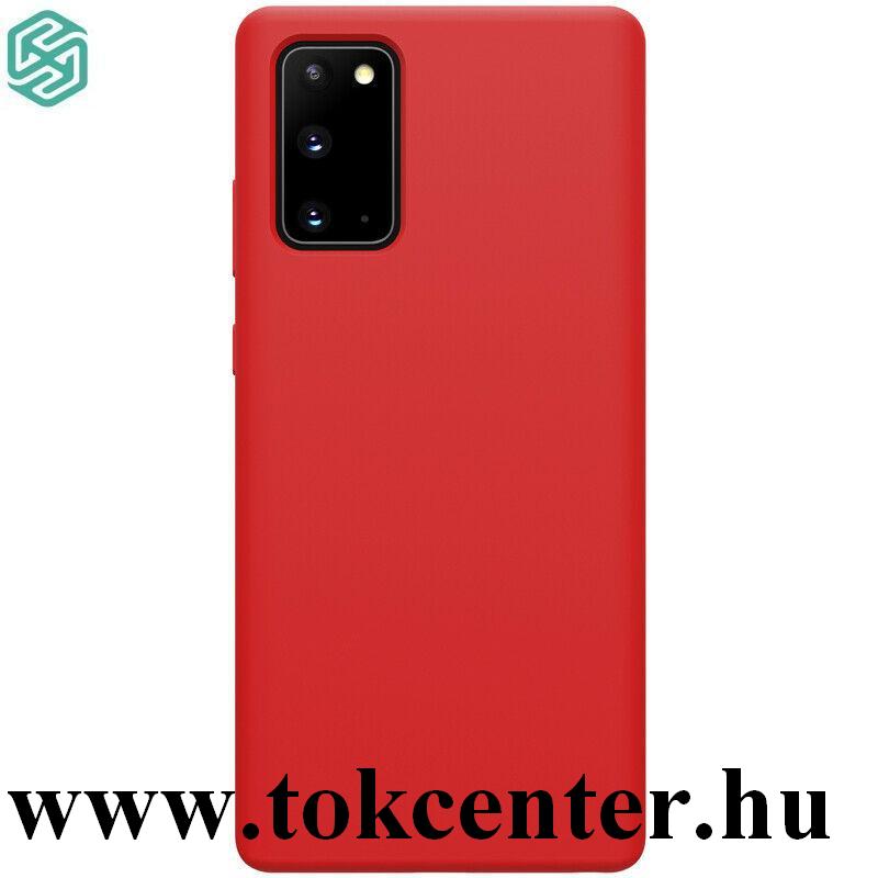 Samsung Galaxy Note 20 (SM-N980F) / Note 20 5G (SM-N981F) NILLKIN FLEX PURE szilikon telefonvédő (gumírozott) PIROS