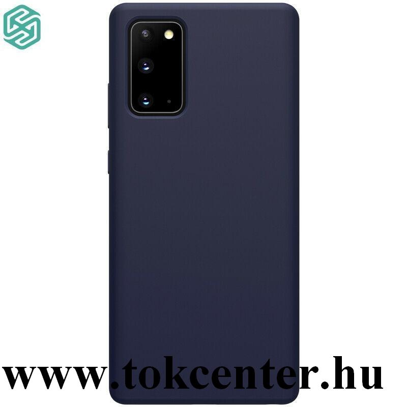 Samsung Galaxy Note 20 (SM-N980F) / Note 20 5G (SM-N981F) NILLKIN FLEX PURE szilikon telefonvédő (gumírozott) SÖTÉTKÉK