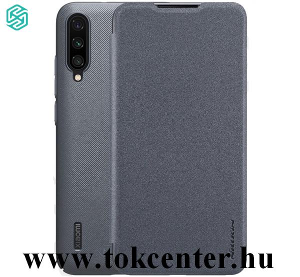 Xiaomi Mi A3 (Mi CC9e) NILLKIN SPARKLE műanyag telefonvédő (mikroszálas bőr flip, oldalra nyíló) FEKETE