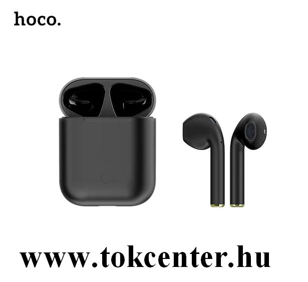 HOCO ES28 BLUETOOTH fülhallgató SZTEREO (v5.0, TWS, mikrofon, zenehallgatáshoz ajánlott + töltőtok) FEKETE