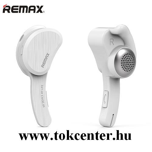 REMAX BLUETOOTH fülhallgató MONO (v4.1, mikrofon) FEHÉR (RB-T10_W)