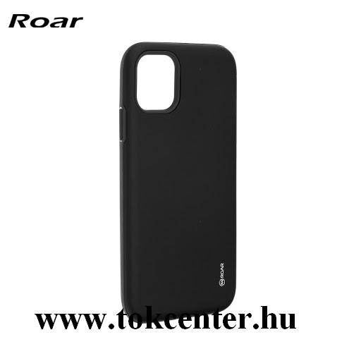 Apple iPhone 12 / Apple iPhone 12 Pro ROAR RICO ARMOR szilikon telefonvédő (közepesen ütésálló, műanyag hátlap, matt) FEKETE