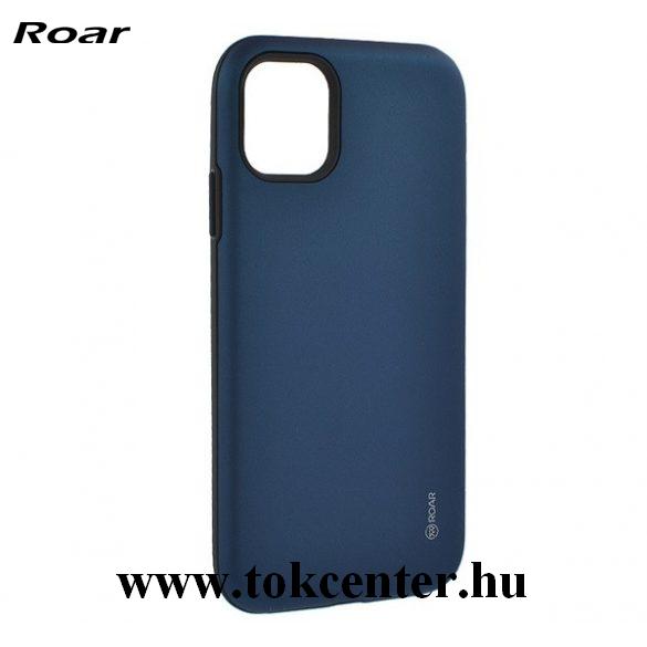 Apple iPhone 12 / Apple iPhone 12 Pro ROAR RICO ARMOR szilikon telefonvédő (közepesen ütésálló, műanyag hátlap, matt) SÖTÉTKÉK