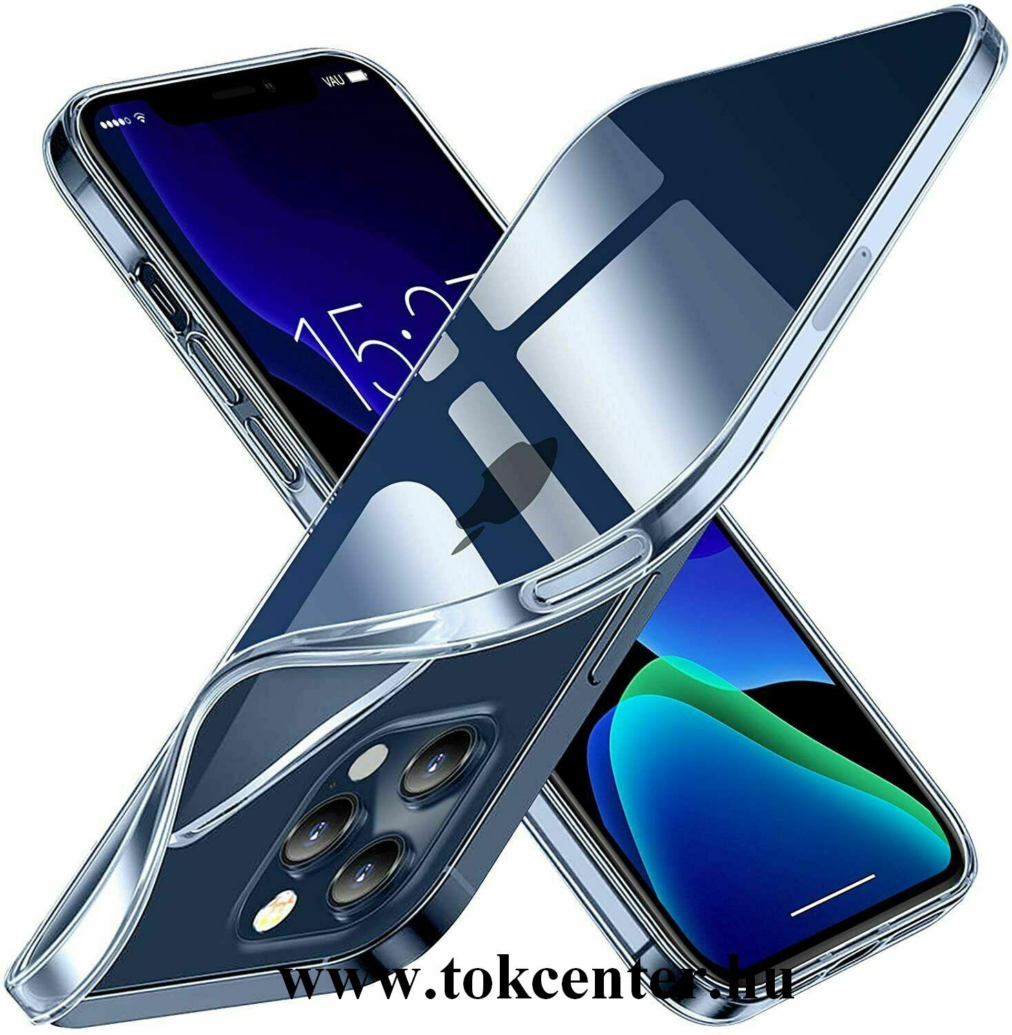 Apple iPhone 12 Pro Max Szilikon telefonvédő (ultravékony) ÁTLÁTSZÓ