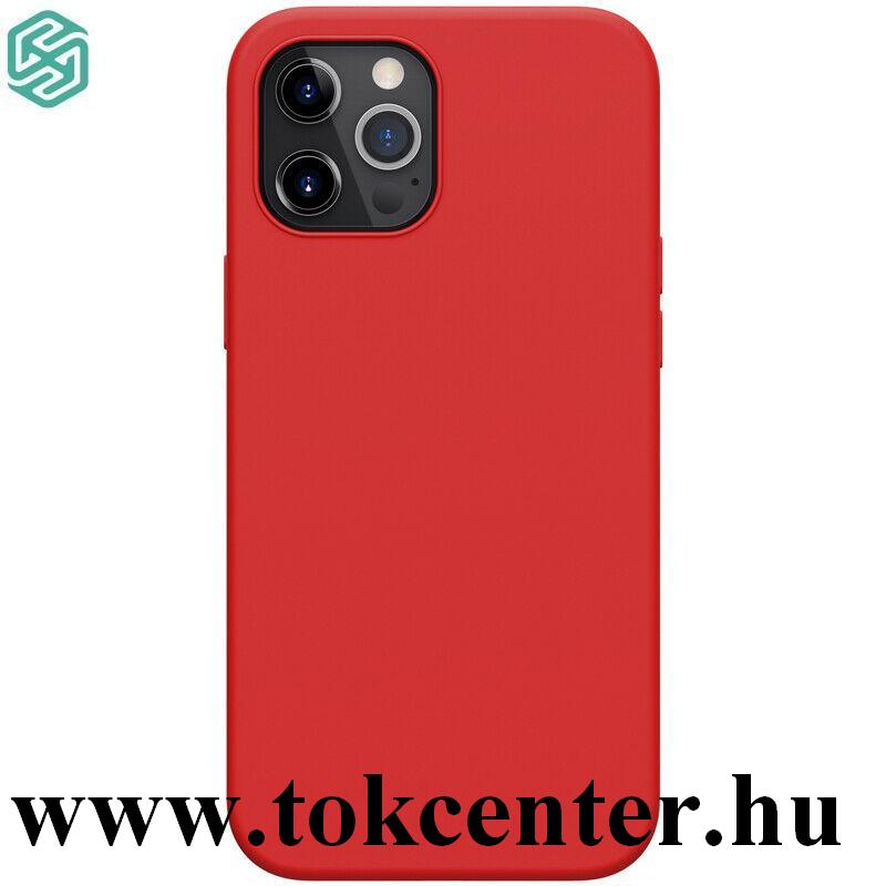 Apple iPhone 12 / Apple iPhone 12 Pro NILLKIN FLEX PURE szilikon telefonvédő (gumírozott) PIROS