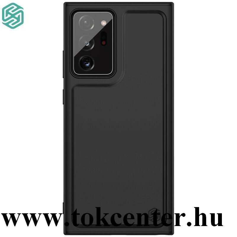Samsung Galaxy Note 20 Ultra (SM-N985F) / Note 20 Ultra 5G (SM-N986F) NILLKIN MAGIC PRO műanyag telefonvédő (közepesen ütésálló szilikon keret, beépített mágnes, bőr hatású hátlap) FEKETE