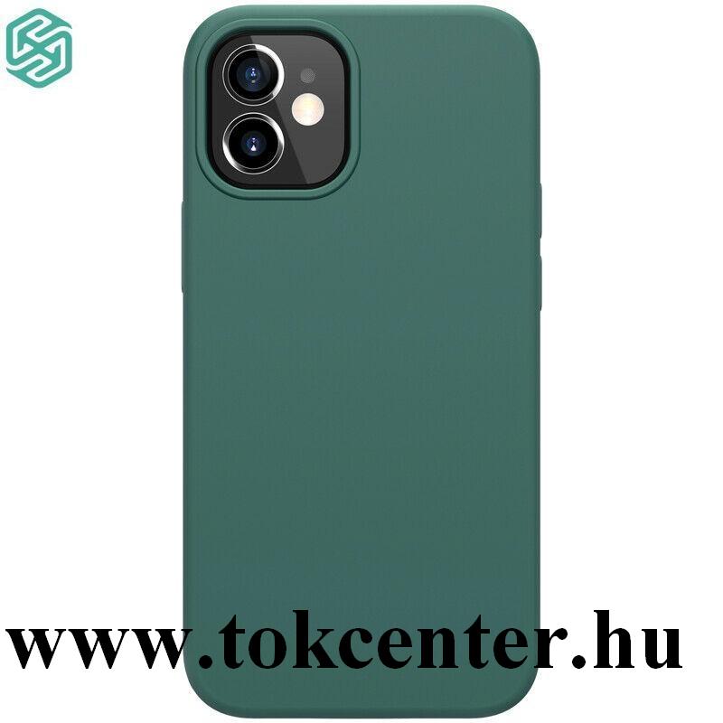 Apple iPhone 12 mini NILLKIN FLEX PURE szilikon telefonvédő (gumírozott) SÖTÉTZÖLD
