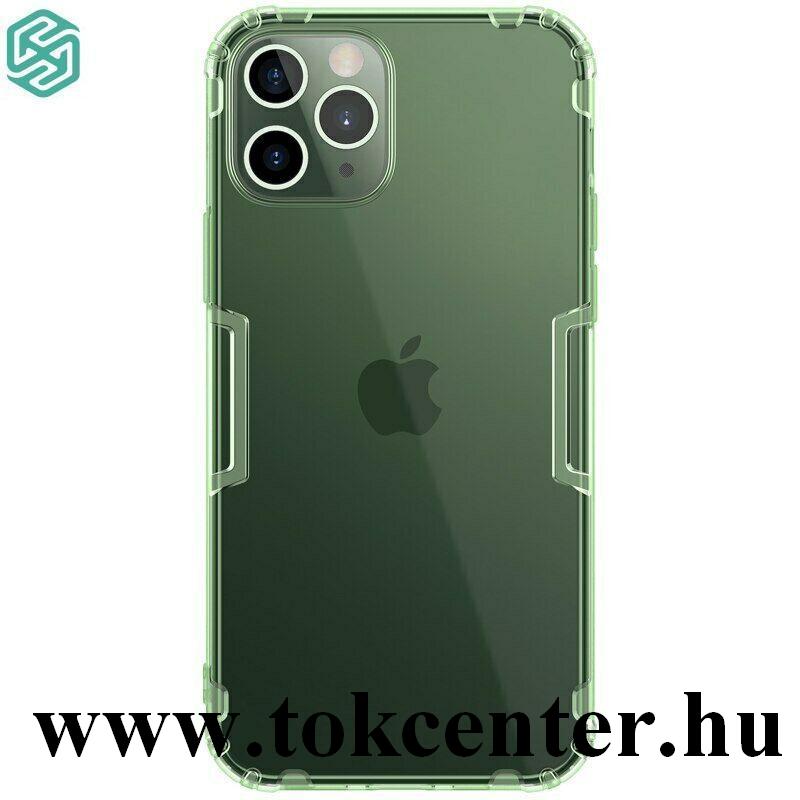 Apple iPhone 12 Pro Max NILLKIN NATURE szilikon telefonvédő (közepesen ütésálló, légpárnás sarok, 0.6 mm, ultravékony) SÖTÉTZÖLD