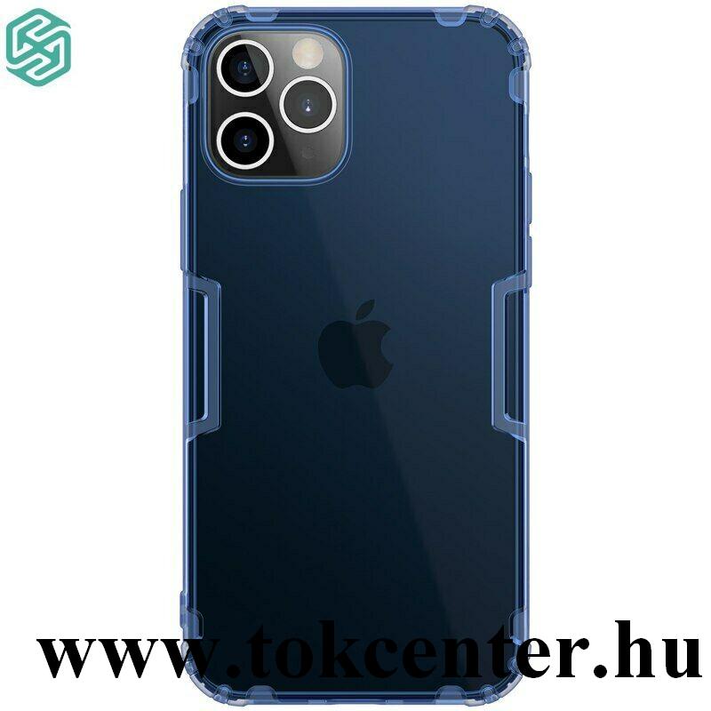 Apple iPhone 12 / Apple iPhone 12 Pro NILLKIN NATURE szilikon telefonvédő (közepesen ütésálló, légpárnás sarok, 0.6 mm, ultravékony) SÖTÉTKÉK