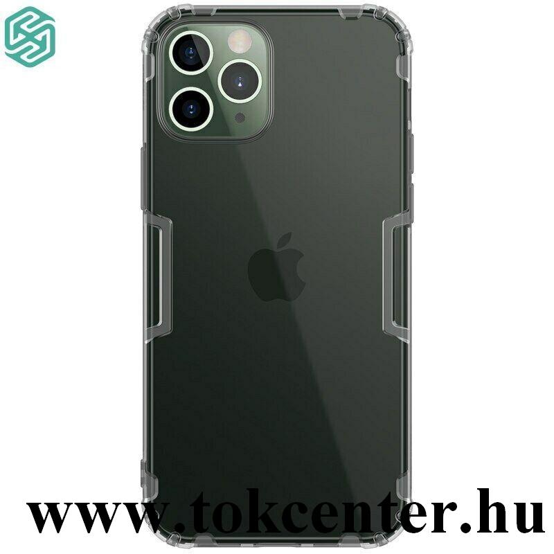 Apple iPhone 12 Pro Max NILLKIN NATURE szilikon telefonvédő (közepesen ütésálló, légpárnás sarok, 0.6 mm, ultravékony) SZÜRKE