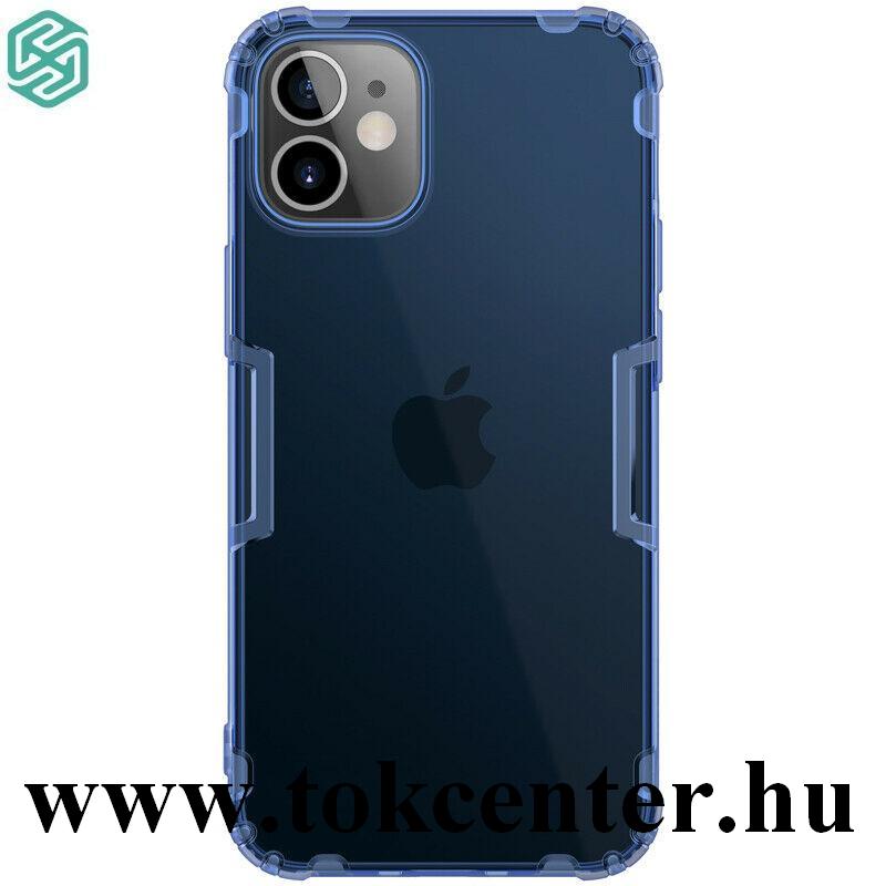Apple iPhone 12 mini NILLKIN NATURE szilikon telefonvédő (közepesen ütésálló, légpárnás sarok, 0.6 mm, ultravékony) SÖTÉTKÉK