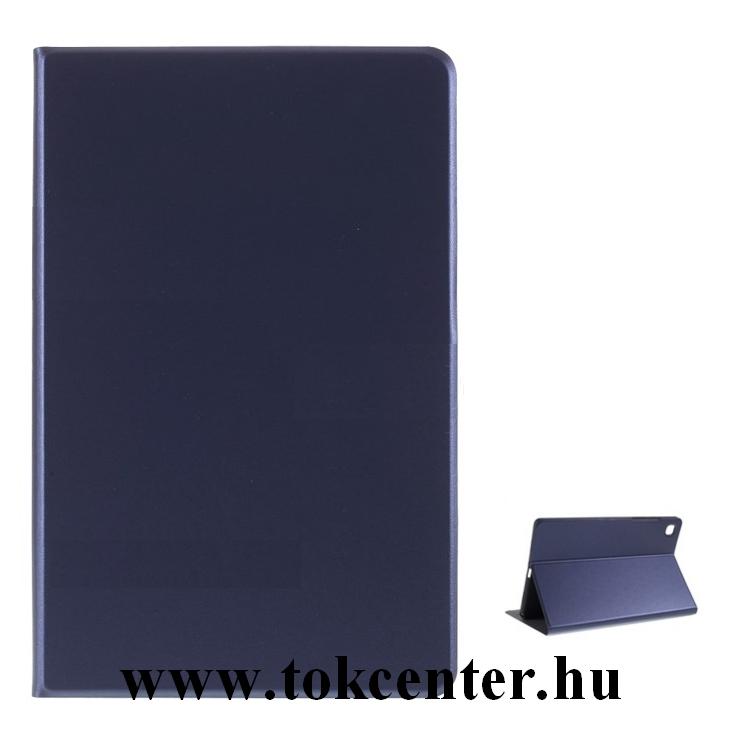 Samsung Galaxy Tab A7 10.4 (2020) LTE SM-T505 / Tab A7 10.4 (2020) WIFI SM-T500 Tok álló, bőr hatású (FLIP, oldalra nyíló, asztali tartó funkció) SÖTÉTKÉK