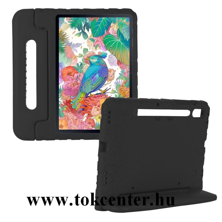 Samsung Galaxy Tab S7 LTE (SM-T875) /Tab S7 LTE 5G (SM-T876) /Tab S7 WIFI (SM-T870) Telefonvédő habszivacs (fogantyúval, asztali kitámasztó) FEKETE