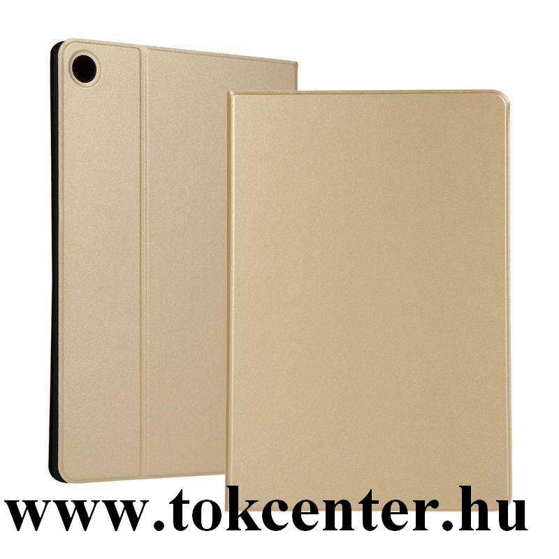 Huawei MediaPad M6 10.8 LTE / Huawei MediaPad M6 10.8 WIFI Tok álló, bőr hatású (FLIP, oldalra nyíló, asztali tartó funkció) ARANY