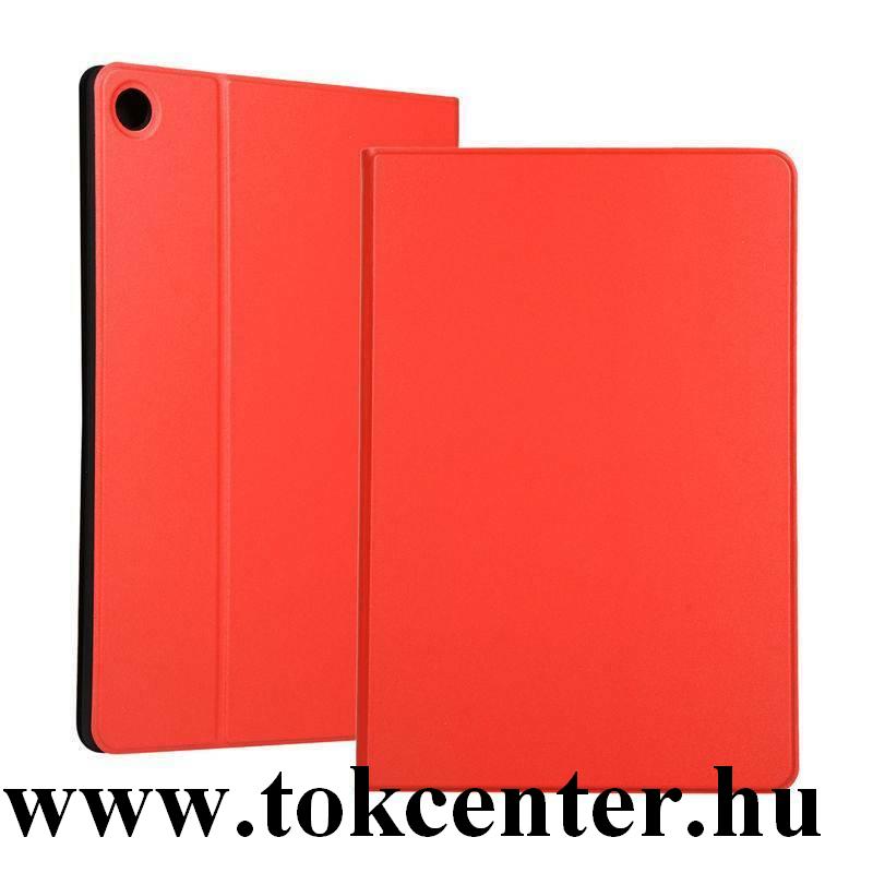 Huawei MediaPad M6 10.8 LTE / Huawei MediaPad M6 10.8 WIFI Tok álló, bőr hatású (FLIP, oldalra nyíló, asztali tartó funkció) PIROS