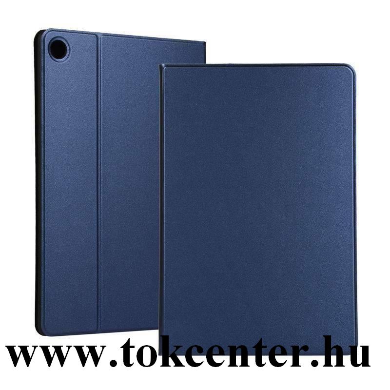 Huawei MediaPad M6 10.8 LTE / Huawei MediaPad M6 10.8 WIFI Tok álló, bőr hatású (FLIP, oldalra nyíló, asztali tartó funkció) SÖTÉTKÉK