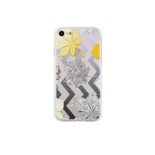 Apple iPhone 6 / 6S (4,7'') levél mintás átlátszó szilikon tok