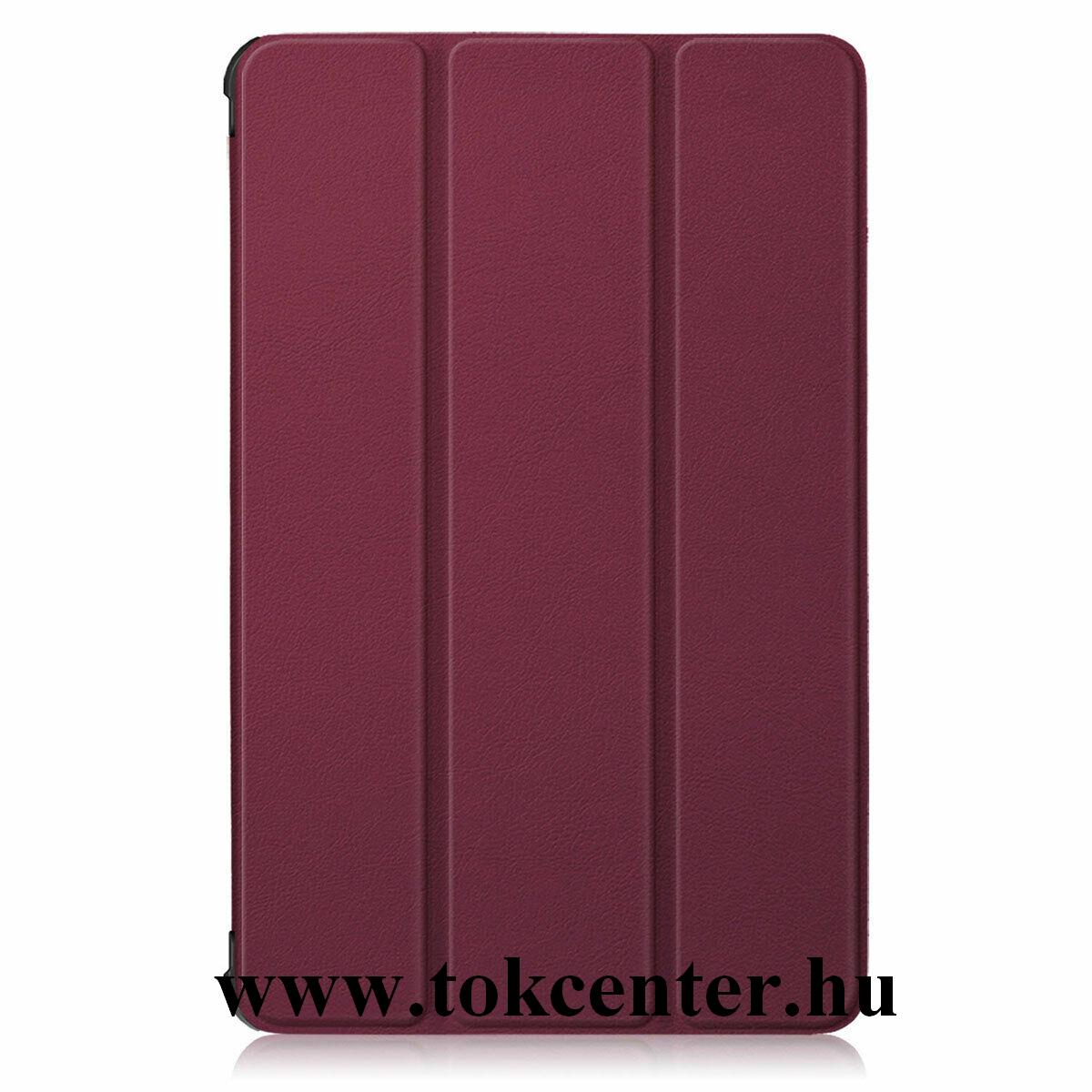 Lenovo Tab M10 Plus (TB-X606F) Tok álló, bőr hatású (FLIP, oldalra nyíló, TRIFOLD asztali tartó funkció) LILA