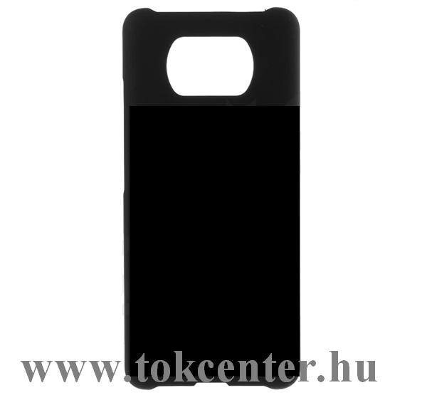 Xiaomi Poco X3 NFC Műanyag telefonvédő (gumírozott) FEKETE