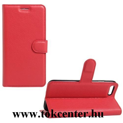 Xiaomi Mi 10T 5G / Xiaomi Mi 10T Pro 5G Tok álló, bőr hatású (FLIP, oldalra nyíló, asztali tartó funkció) PIROS