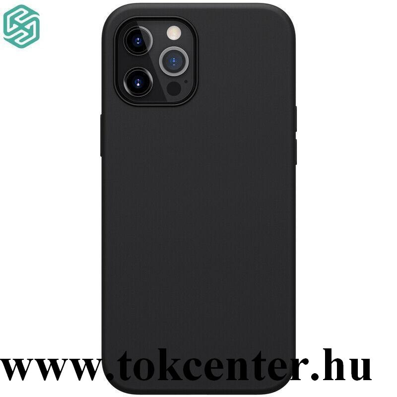 Apple iPhone 12 Pro Max NILLKIN FLEX PURE PRO szilikon telefonvédő (mágneses, gumírozott) FEKETE