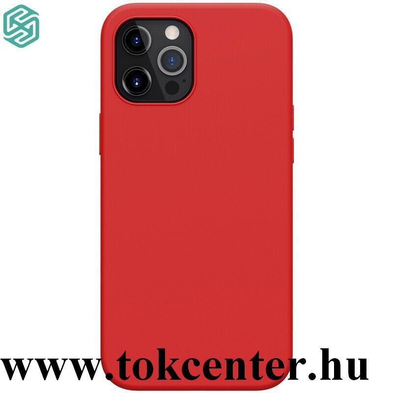 Apple iPhone 12 Pro Max NILLKIN FLEX PURE PRO szilikon telefonvédő (mágneses, gumírozott) PIROS