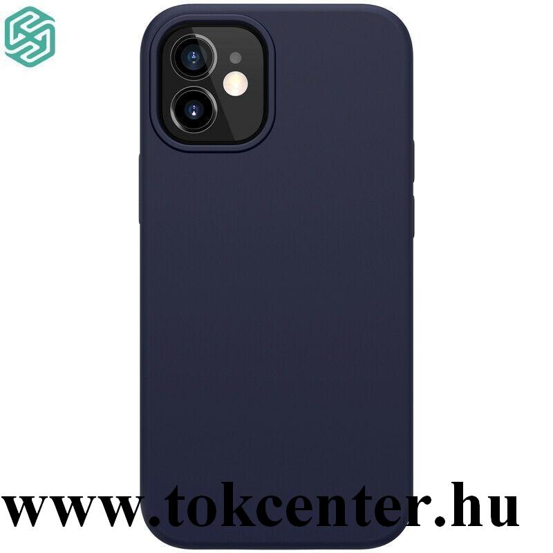 Apple iPhone 12 mini NILLKIN FLEX PURE PRO szilikon telefonvédő (mágneses, gumírozott) SÖTÉTKÉK