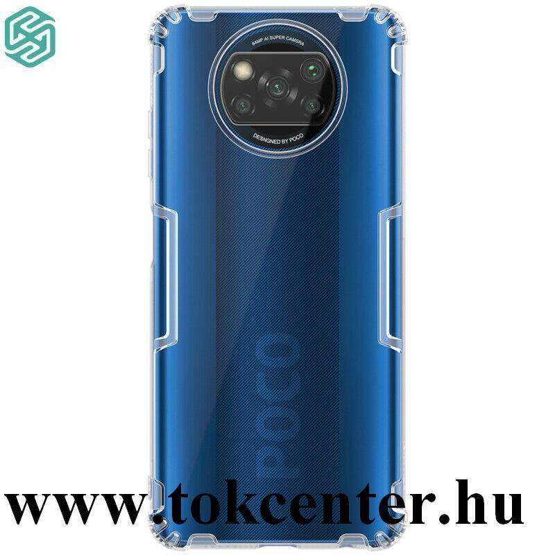 Xiaomi Poco X3 NFC NILLKIN NATURE szilikon telefonvédő (közepesen ütésálló, légpárnás sarok, 0.6 mm, ultravékony) ÁTLÁTSZÓ