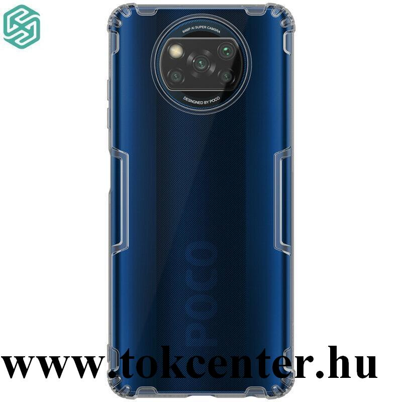 Xiaomi Poco X3 NFC NILLKIN NATURE szilikon telefonvédő (közepesen ütésálló, légpárnás sarok, 0.6 mm, ultravékony) SZÜRKE