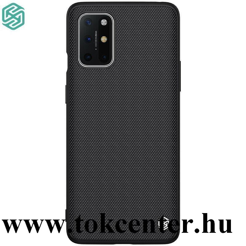 OnePlus 8T NILLKIN TEXTURED műanyag telefonvédő (közepesen ütésálló, szilikon keret, 3D minta) FEKETE