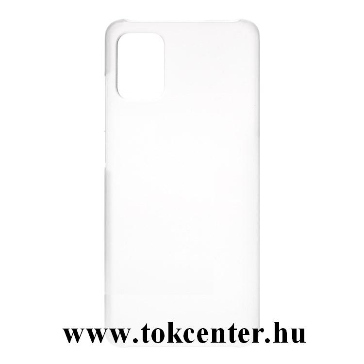 Samsung Galaxy A51 5G (SM-A516F) Műanyag telefonvédő (gumírozott) ÁTLÁTSZÓ
