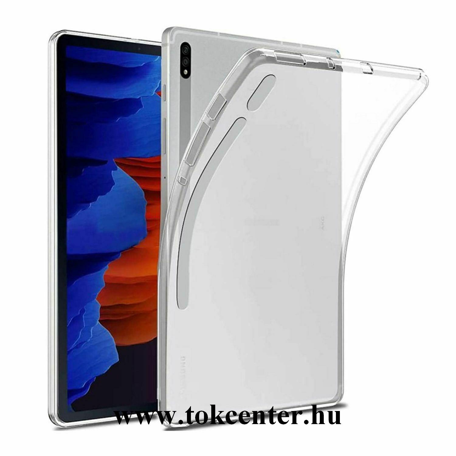 Samsung Galaxy Tab S7 Plus WIFI (SM-T970) / Tab S7 Plus WIFI 5G (SM-T976) Szilikon telefonvédő (ultravékony) ÁTLÁTSZÓ