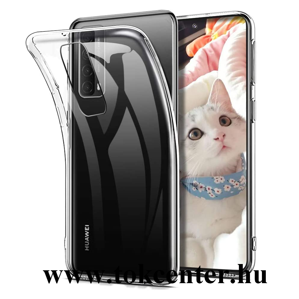 Huawei P Smart (2021) Szilikon telefonvédő (ultravékony) ÁTLÁTSZÓ