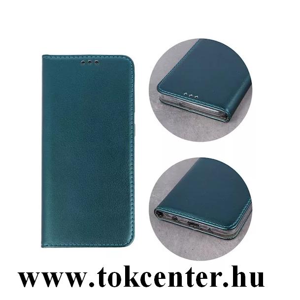 Samsung Galaxy M31s (SM-M317F) Tok álló, bőr hatású (FLIP, oldalra nyíló, asztali tartó funkció) SÖTÉTZÖLD