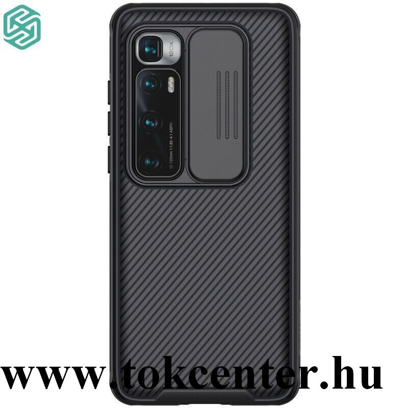 Xiaomi Mi 10 Ultra NILLKIN CAMSHIELD PRO szilikon telefonvédő (közepesen ütésálló, műanyag hátlap, kamera védelem) FEKETE