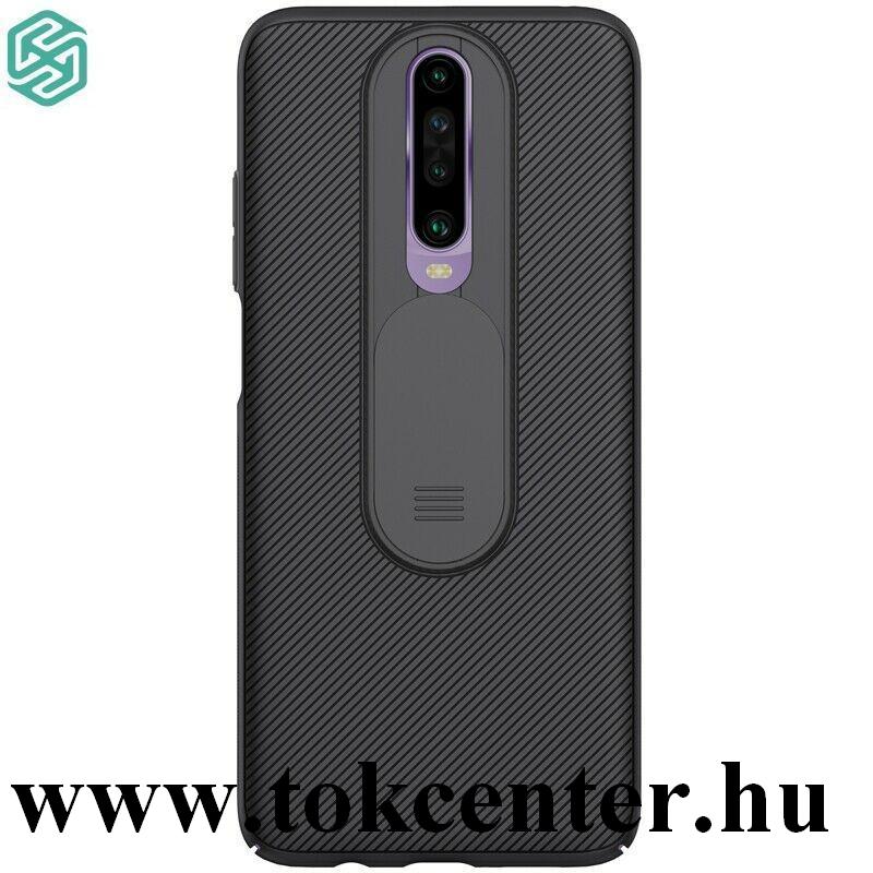 Xiaomi Redmi K30 / K30 5G NILLKIN CAMSHIELD szilikon telefonvédő (közepesen ütésálló, műanyag hátlap, kamera védelem, csíkos) FEKETE