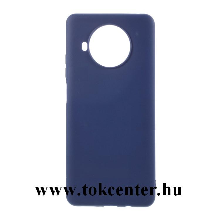 Xiaomi Mi 10T Lite 5G Szilikon telefonvédő (matt) SÖTÉTKÉK