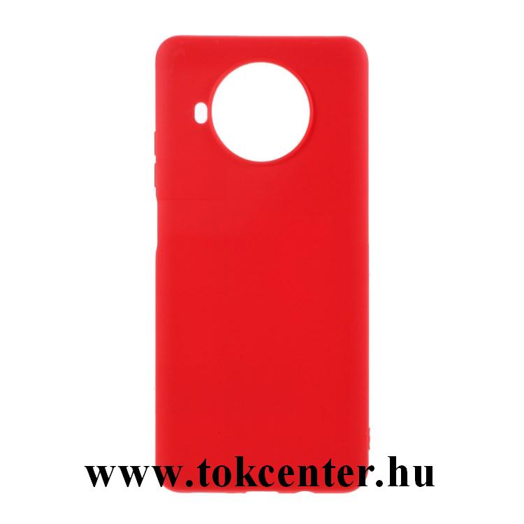 Xiaomi Mi 10T Lite 5G Szilikon telefonvédő (matt) PIROS