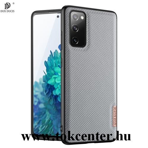 Samsung Galaxy S20 FE (SM-G780) DUX DUCIS FINO szilikon telefonvédő (műanyag belső, közepesen ütésálló, rombusz minta) SÖTÉTKÉK