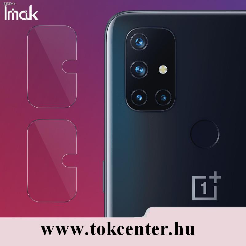 OnePlus Nord N10 5G IMAK kameravédő üveg (2 db, lekerekített szél, karcálló, 0.2 mm, 9H) ÁTLÁTSZÓ