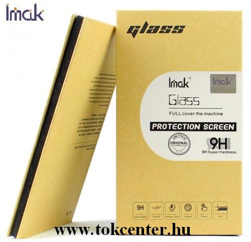 LG Wing 5G (LMF100N) IMAK képernyővédő üveg (3D full cover, íves, karcálló, 9H) FEKETE