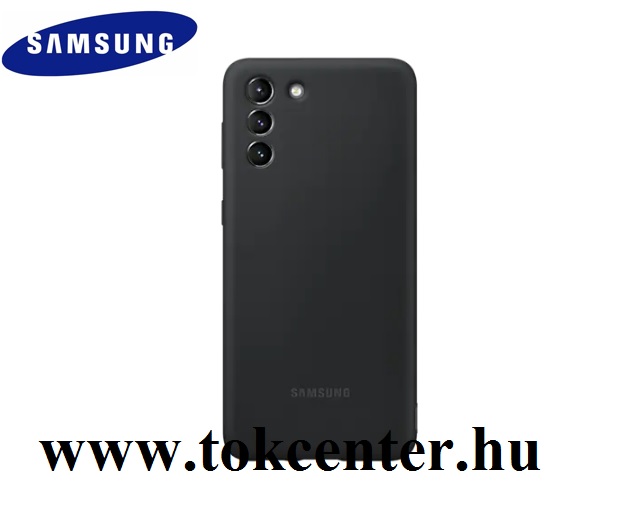 Samsung Galaxy S21 Plus (SM-G996) 5G Gyári Szilikon telefonvédő FEKETE (EF-PG996TBEG)