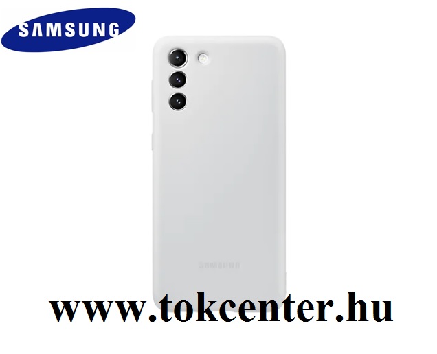 Samsung Galaxy S21 (SM-G991) 5G Gyári Szilikon telefonvédő VILÁGOSSZÜRKE (EF-PG991TJEG)