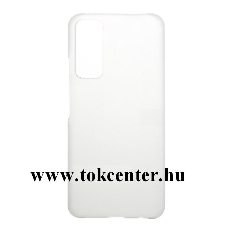 Huawei P Smart (2021) Műanyag telefonvédő (gumírozott) ÁTLÁTSZÓ