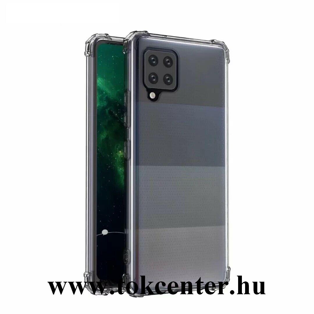 Samsung Galaxy A42 5G (SM-A425F) Szilikon telefonvédő (közepesen ütésálló, légpárnás sarok) ÁTLÁTSZÓ